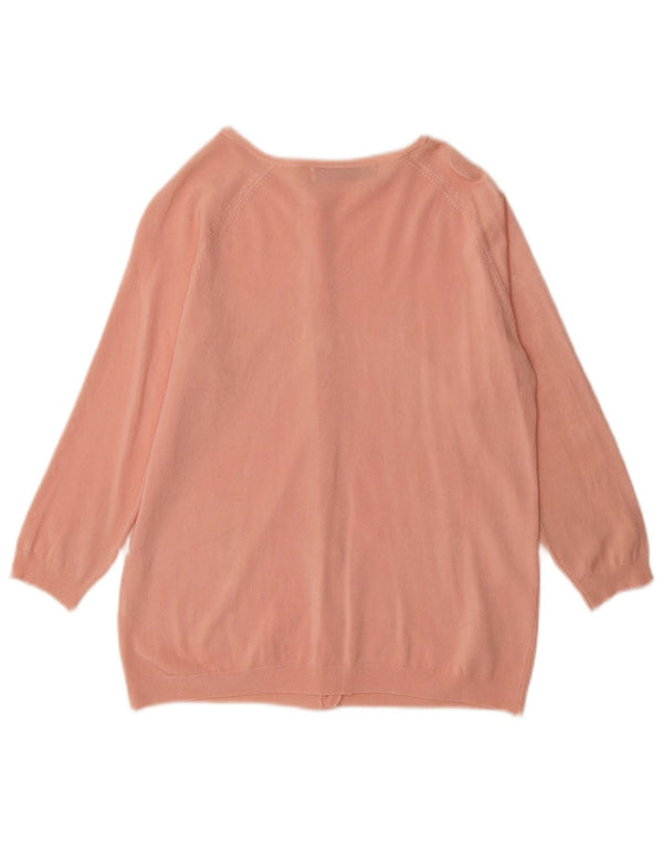 Pulover cardigan pentru femei Zara UK 16 mare roz