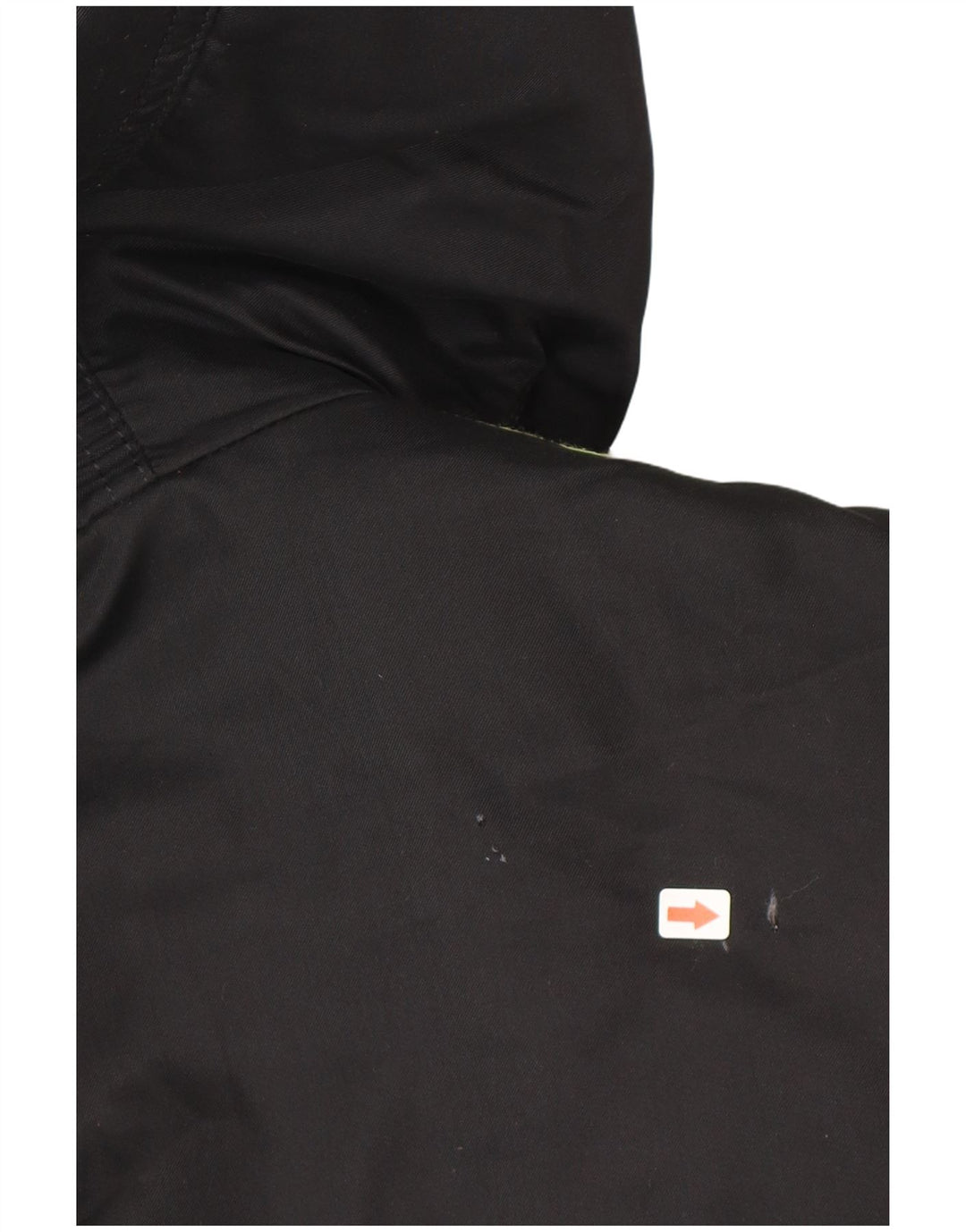 Jachetă de vânt cu glugă Valentino pentru bărbați US 42 XL Poliester geometric negru