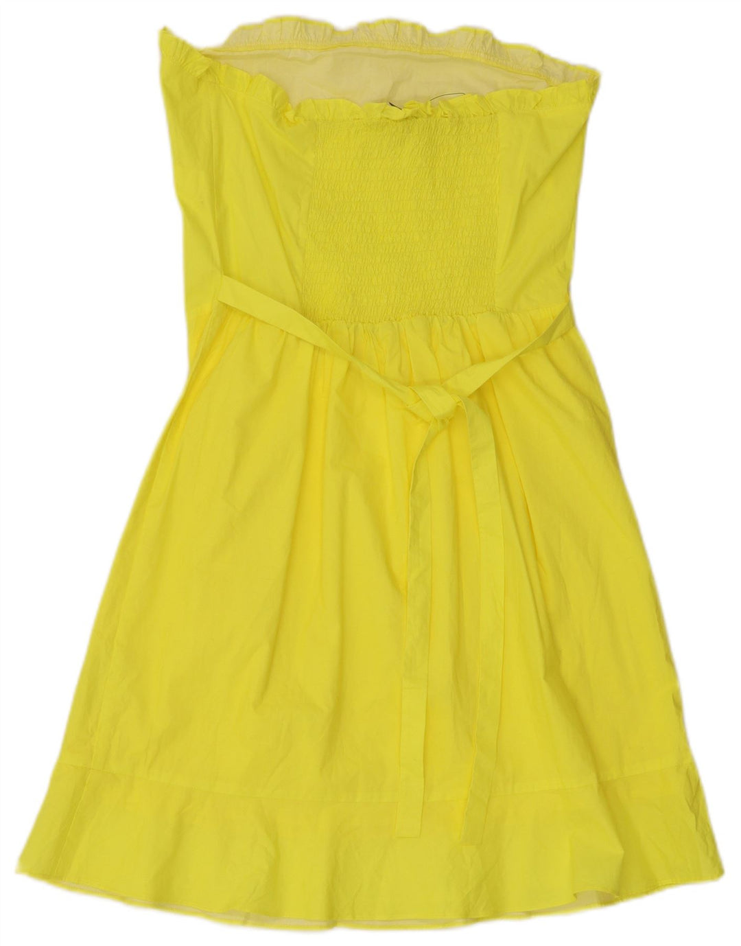 Rochie Oasis pentru femei fără bretele UK 10 Mic galben viscoză