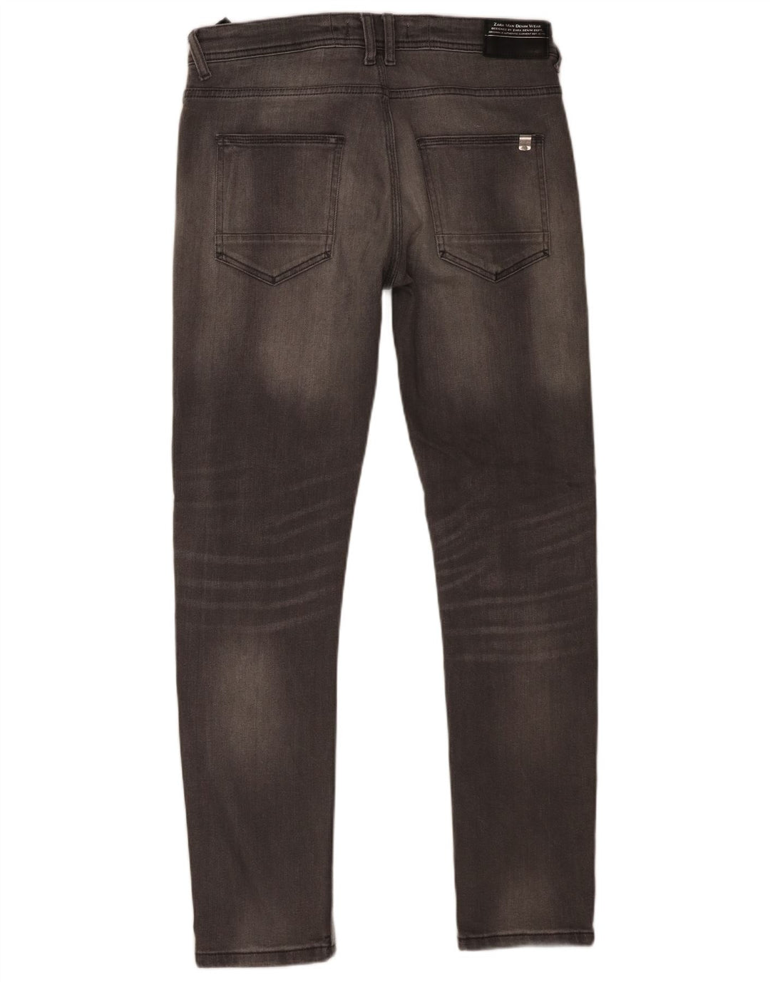 Blugi slim pentru bărbați Zara EU 42 Large W32 L30 Bumbac gri