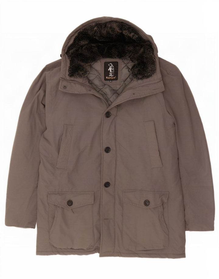 Jachetă parka cu glugă pentru bărbați, UK 46 3XL, gri