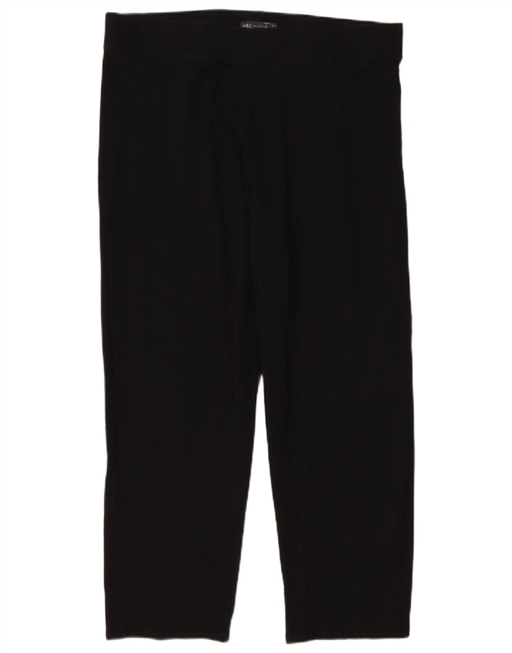 Pantaloni de trening pentru femei Marks & Spencer UK 18 XL bumbac negru
