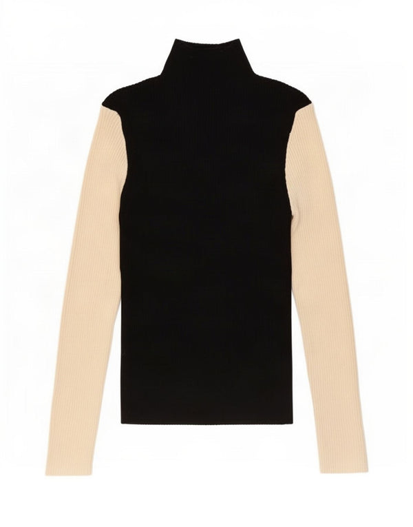 Top pentru femei Zara cu mânecă lungă UK 18 XL, negru, viscoză