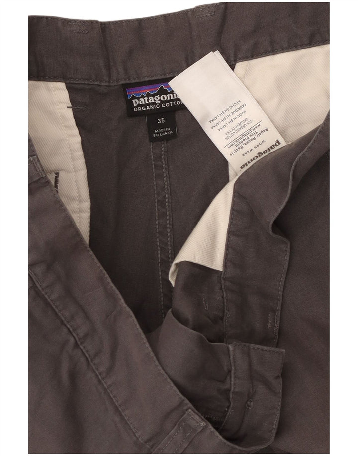Pantaloni scurți chino PATAGONIA pentru bărbați W35, bumbac gri mare