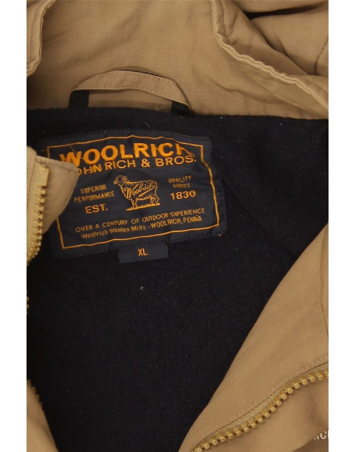 Jachetă Woolrich pentru bărbați cu glugă, UK 42 XL, maro