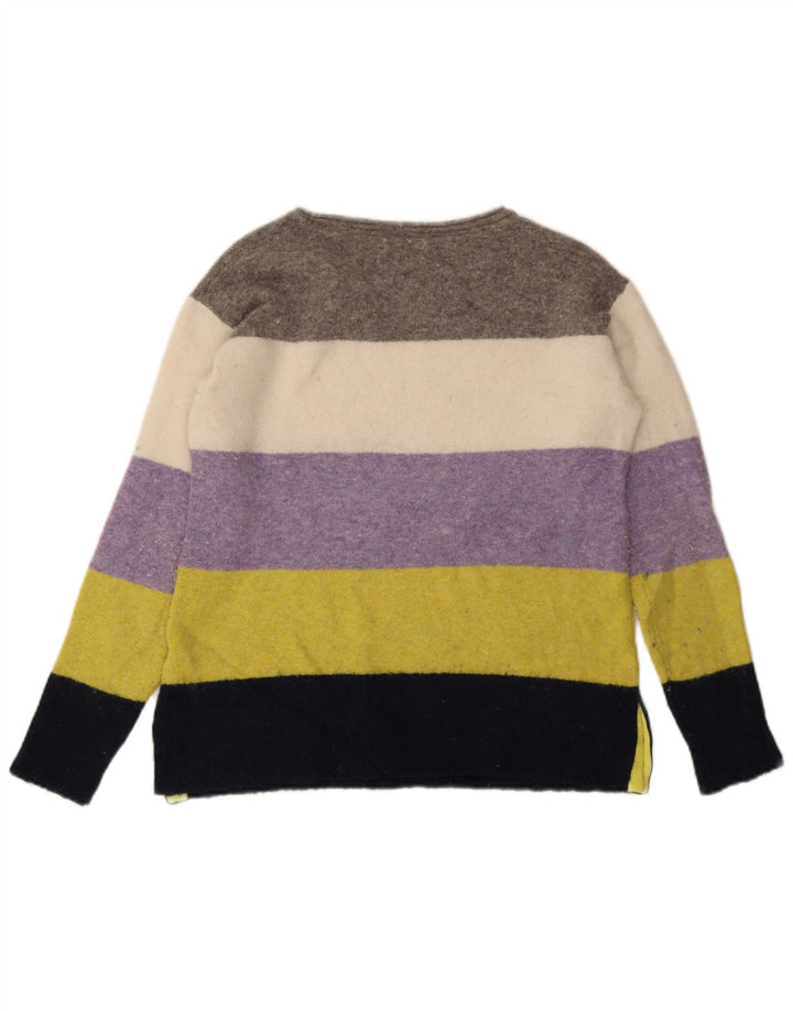 White Stuff Pulover cu gât de barcă pentru femei UK 12 Medium Multicolor