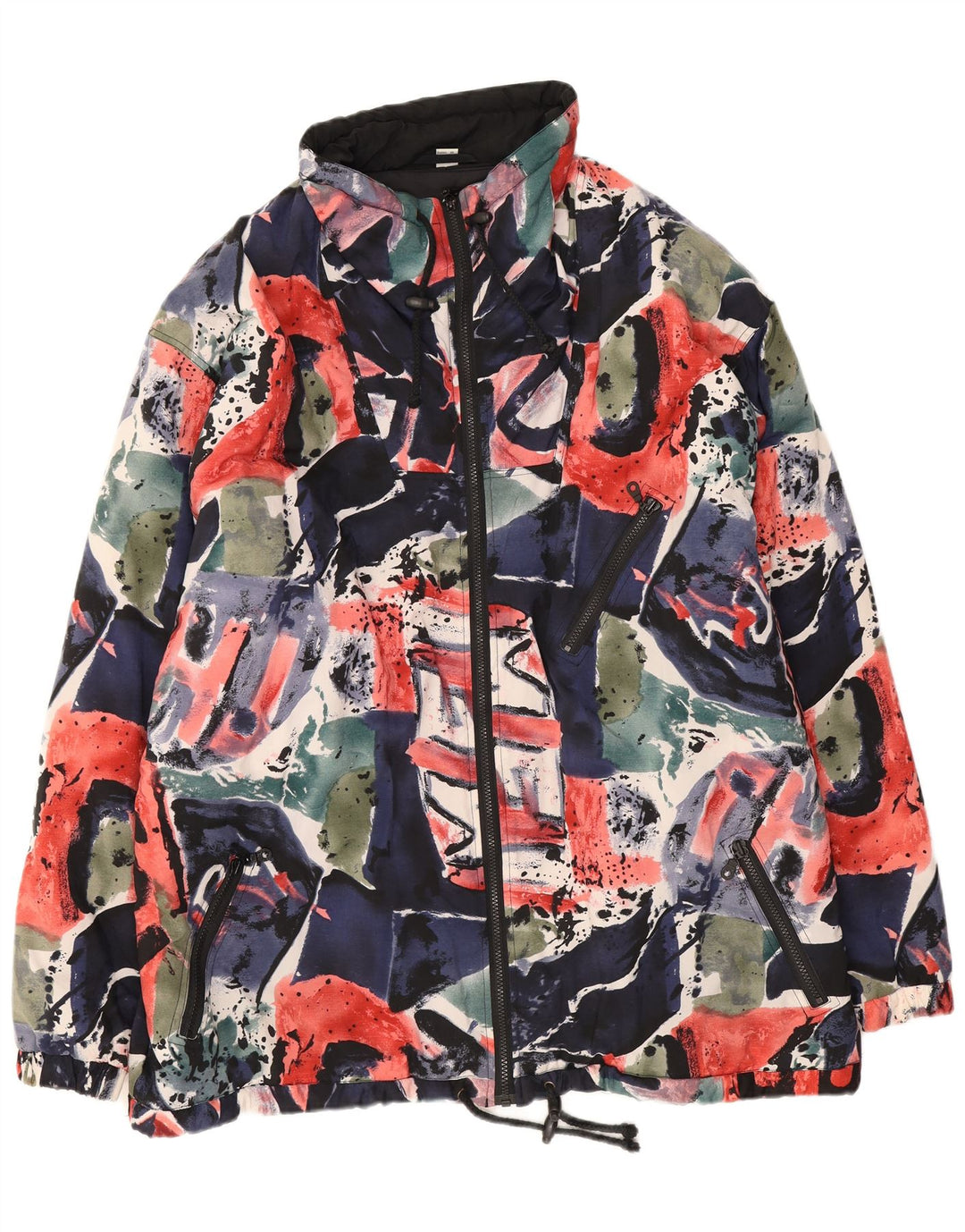 Jachetă vintage pentru bărbați cu model abstract, UK 42 XL, multicoloră