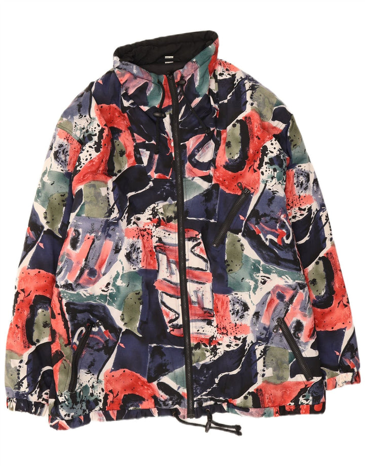 Jachetă vintage pentru bărbați cu model abstract, UK 42 XL, multicoloră