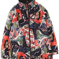 Jachetă vintage pentru bărbați cu model abstract, UK 42 XL, multicoloră