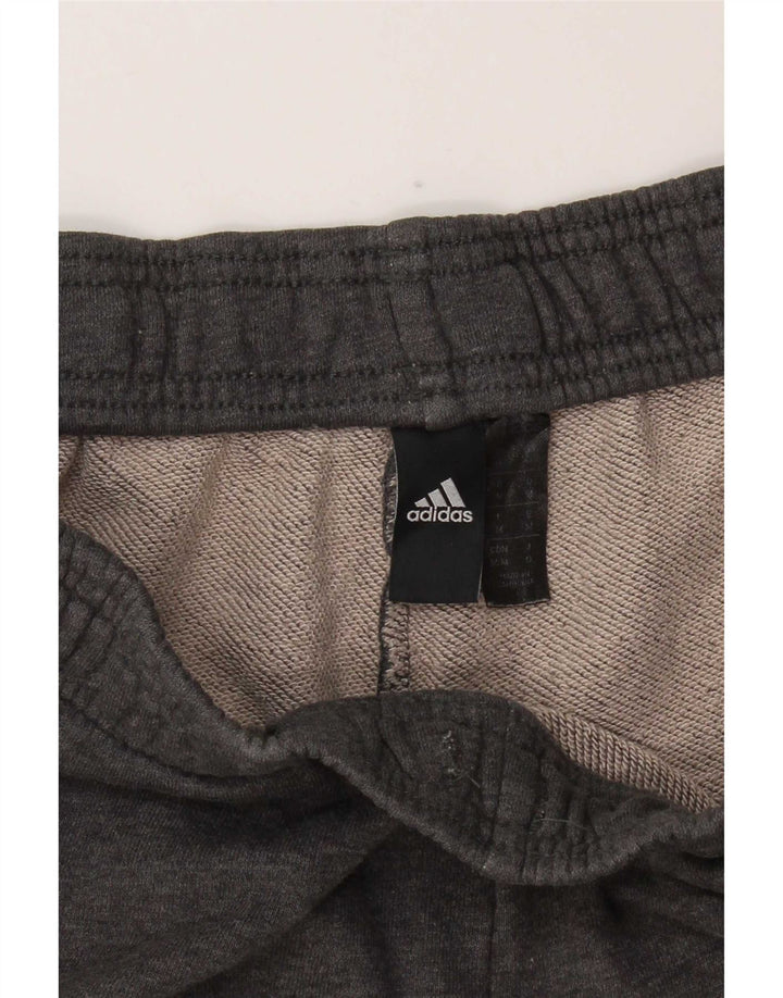 Pantaloni scurți sport grafic Adidas pentru bărbați, bumbac, gri mediu