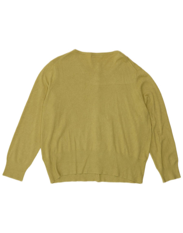Pulover cardigan pentru femei Marks & Spencer UK 20 2XL Viscoză verde