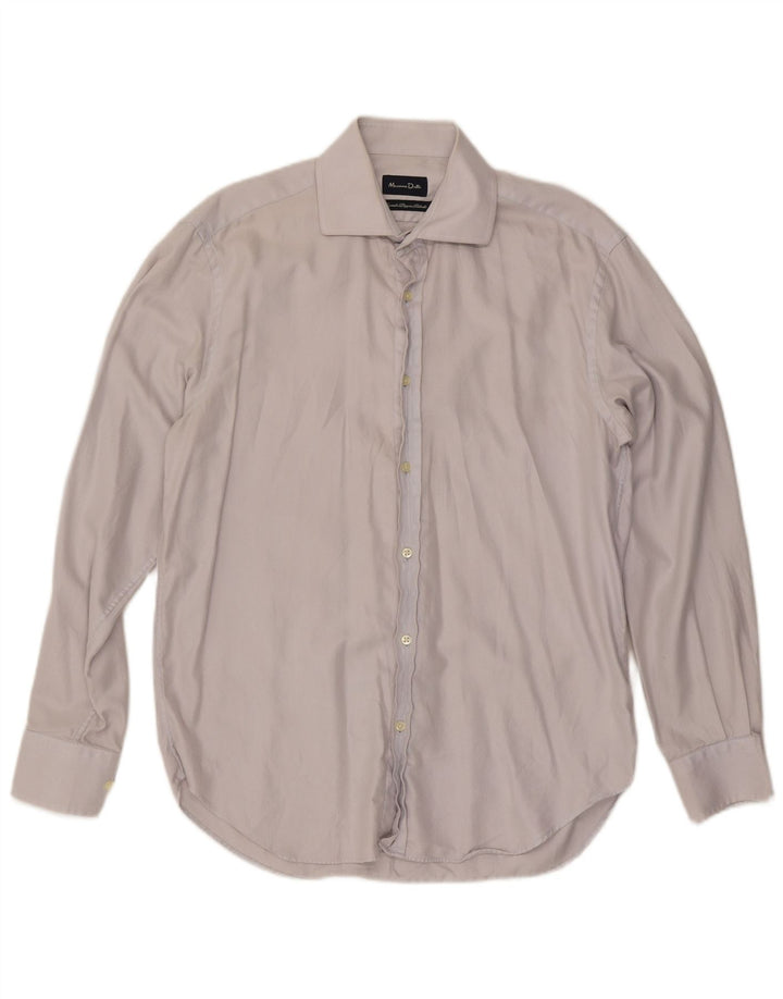 Cămașă Massimo Dutti pentru bărbați Mărimea 42 16 1/2 Mare albastru cu dungi