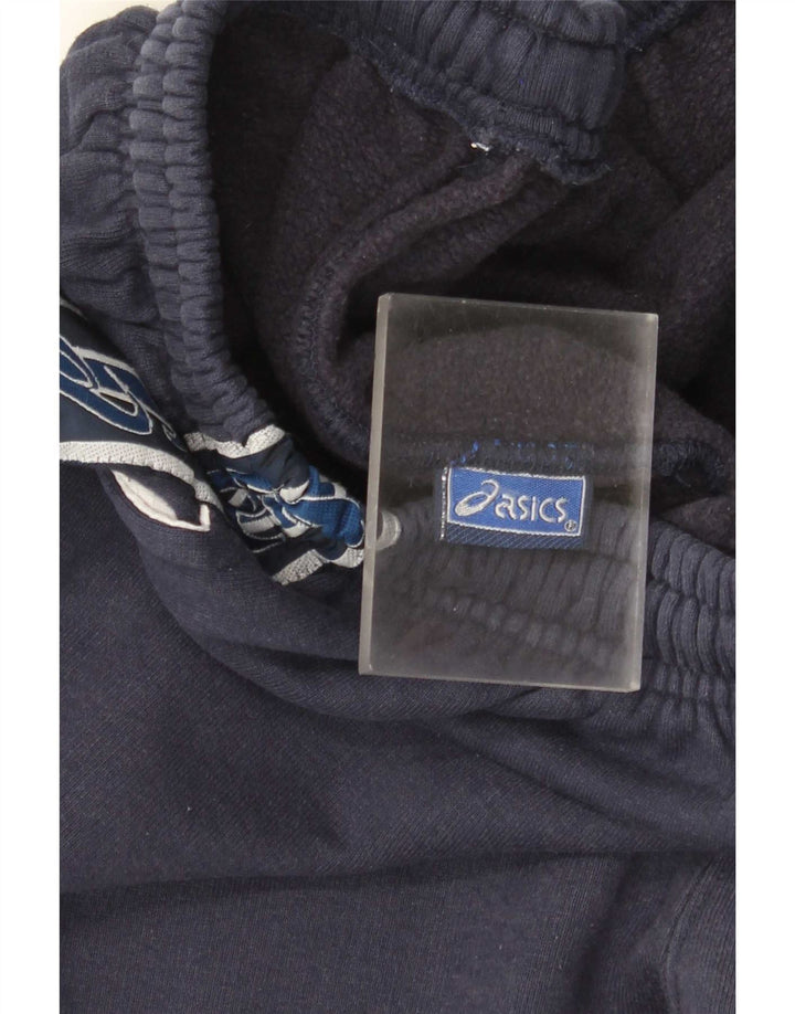 Pantaloni de trening grafic Asics pentru bărbați, medii, bleumarin, în dungi