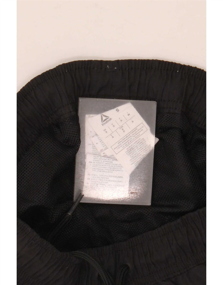 Pantaloni scurti sport grafic Reebok pentru bărbați, poliester negru mic