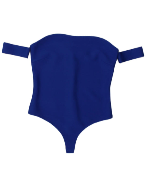Body fără bretele pentru femei Karen Millen UK 14 mare, albastru, bumbac