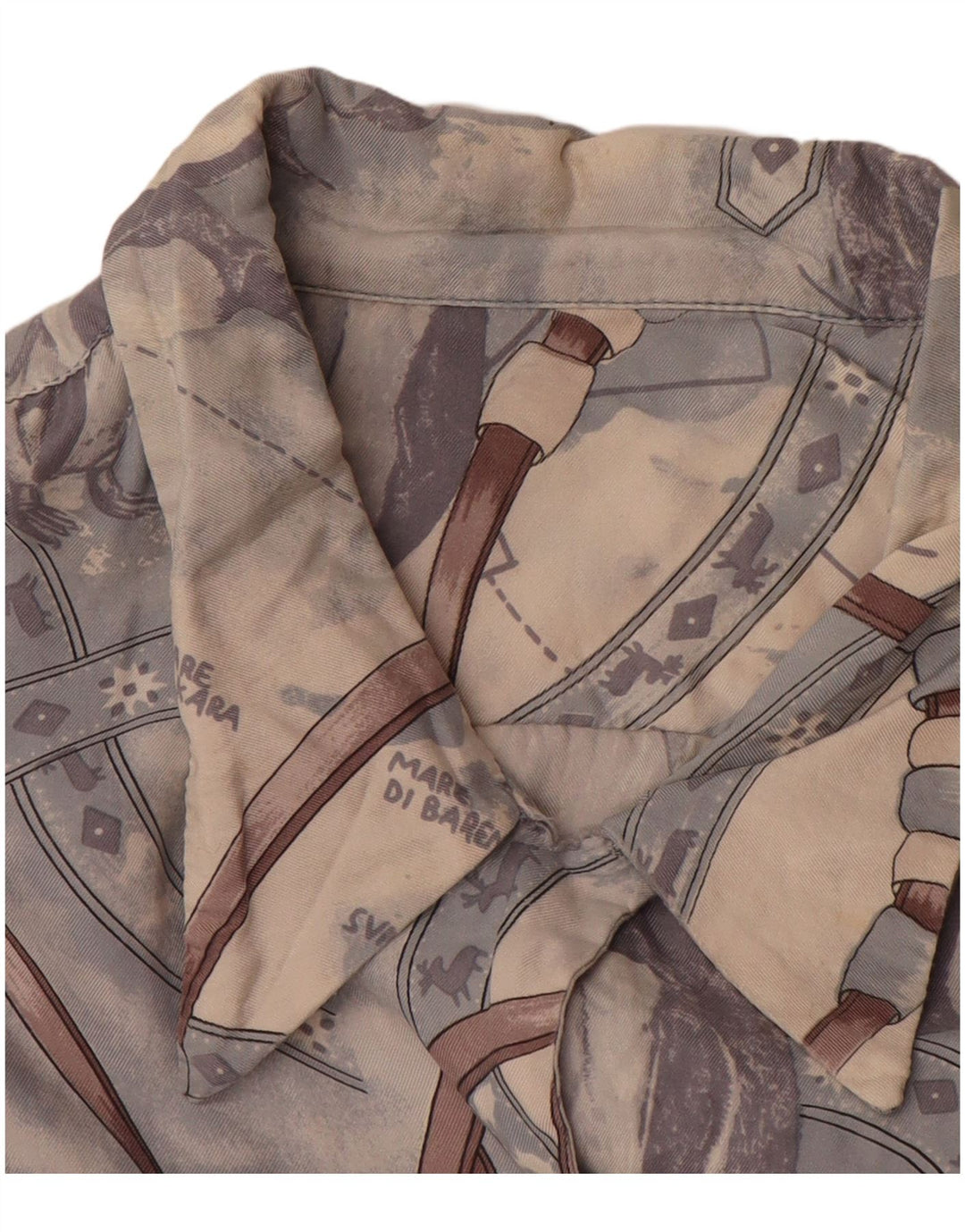 Cămașă cu grafică vintage pentru femei UK 16 Large Blue