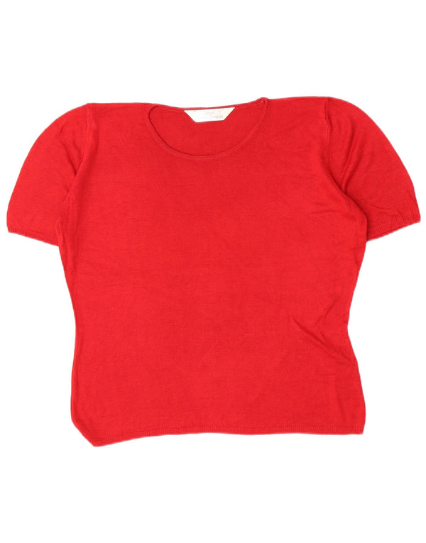 Tricou pentru femei Marks & Spencer Top UK 14 Large Red Viscose