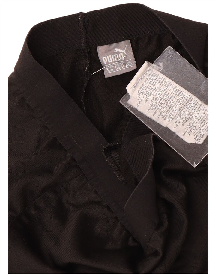 Pantaloni de trening Puma pentru baieti 9-10 ani poliester negru