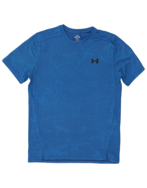 Tricou Under Armour pentru bărbați Top Small Blue Camouflage Poliester