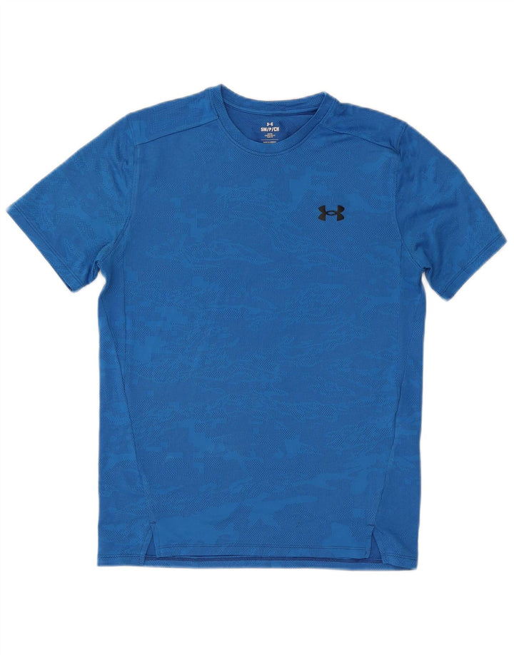 Tricou Under Armour pentru bărbați Top Small Blue Camouflage Poliester