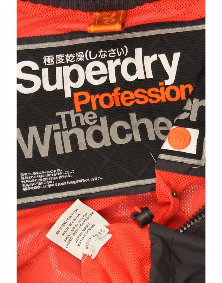 Jachetă bomber cu grafică The Windcheater Superdry pentru femei UK 14 Medium Black