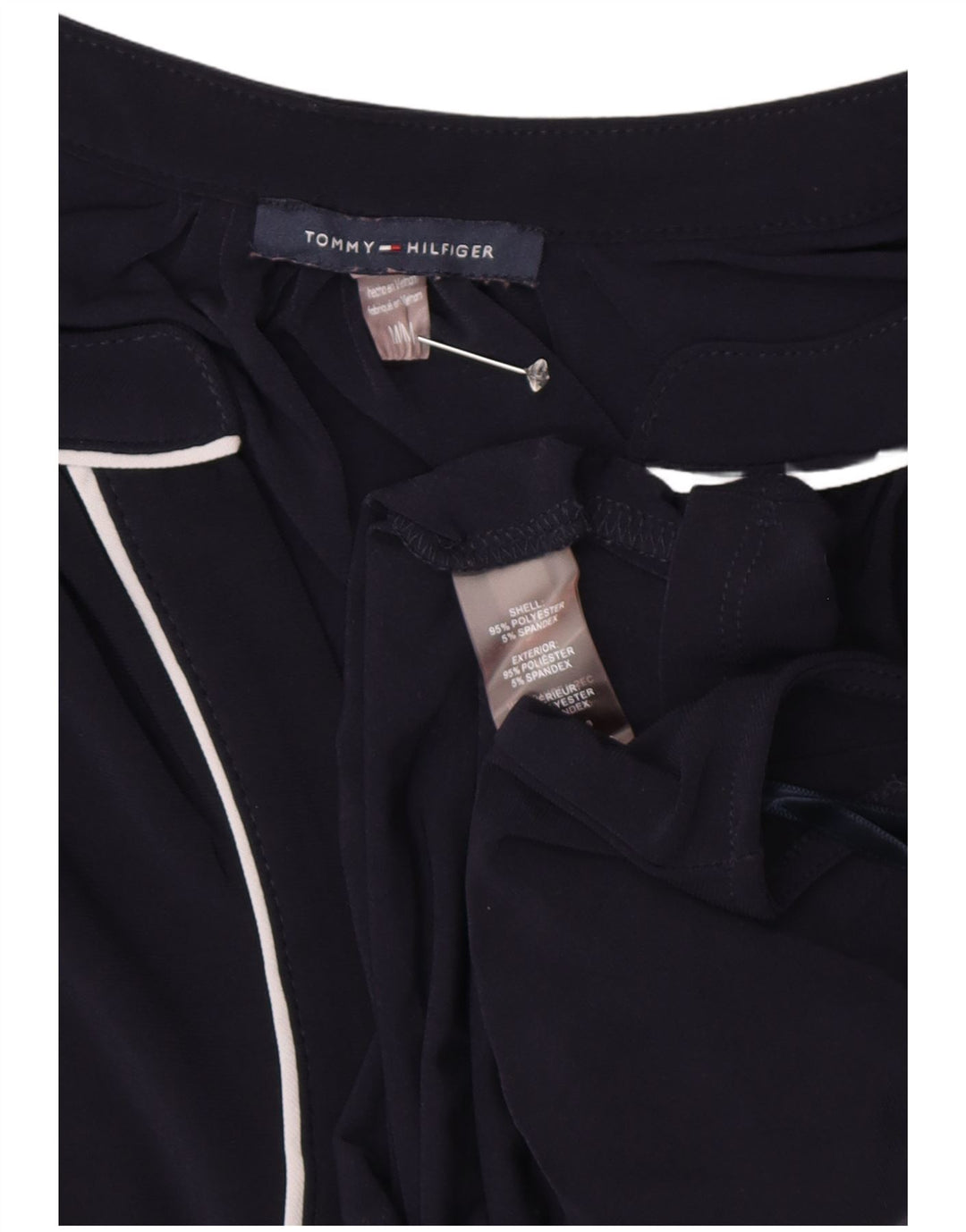Top bluză TOMMY HILFIGER pentru femei UK 14 Poliester mediu bleumarin
