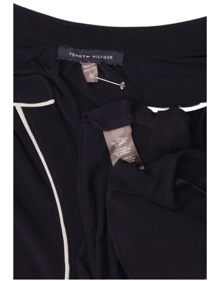 Top bluză TOMMY HILFIGER pentru femei UK 14 Poliester mediu bleumarin
