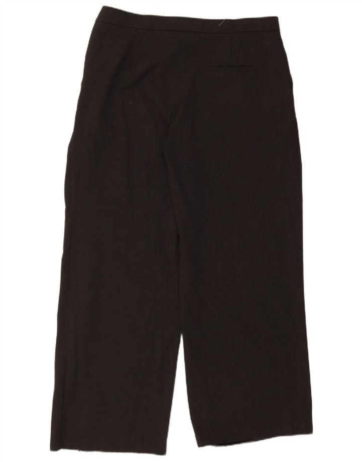 Pantaloni chino drepți pentru femei Zara XL W32 L32 Poliester negru