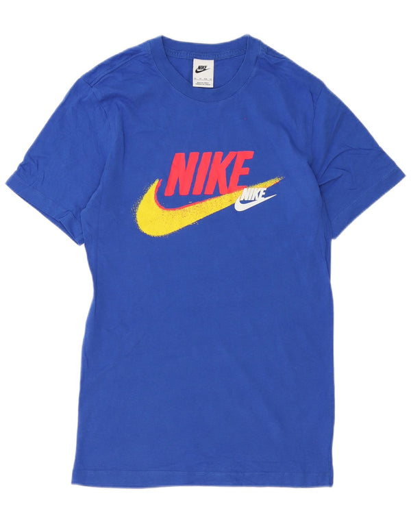 Tricou grafic pentru bărbați Nike Top XS Bumbac albastru