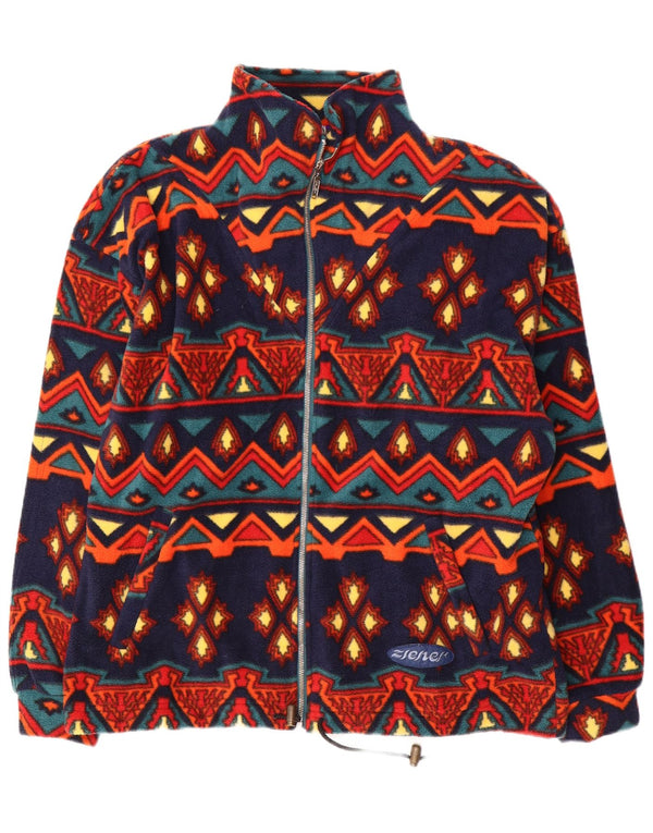 Jachetă polar pentru bărbați Polartec UK 40 Poliester geometric multicolor mare