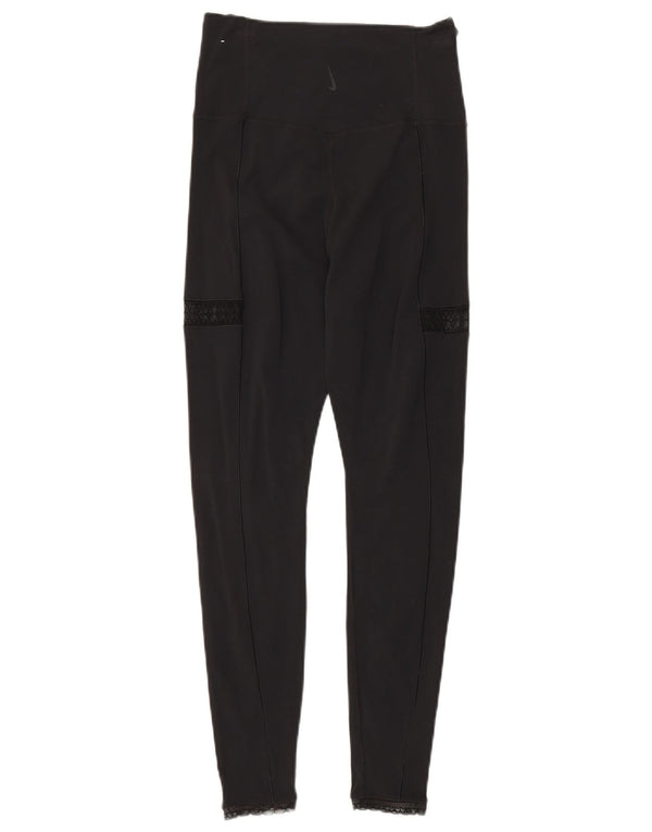 Leggings Nike Dri Fit pentru femei UK 14 Medium Black Nylon