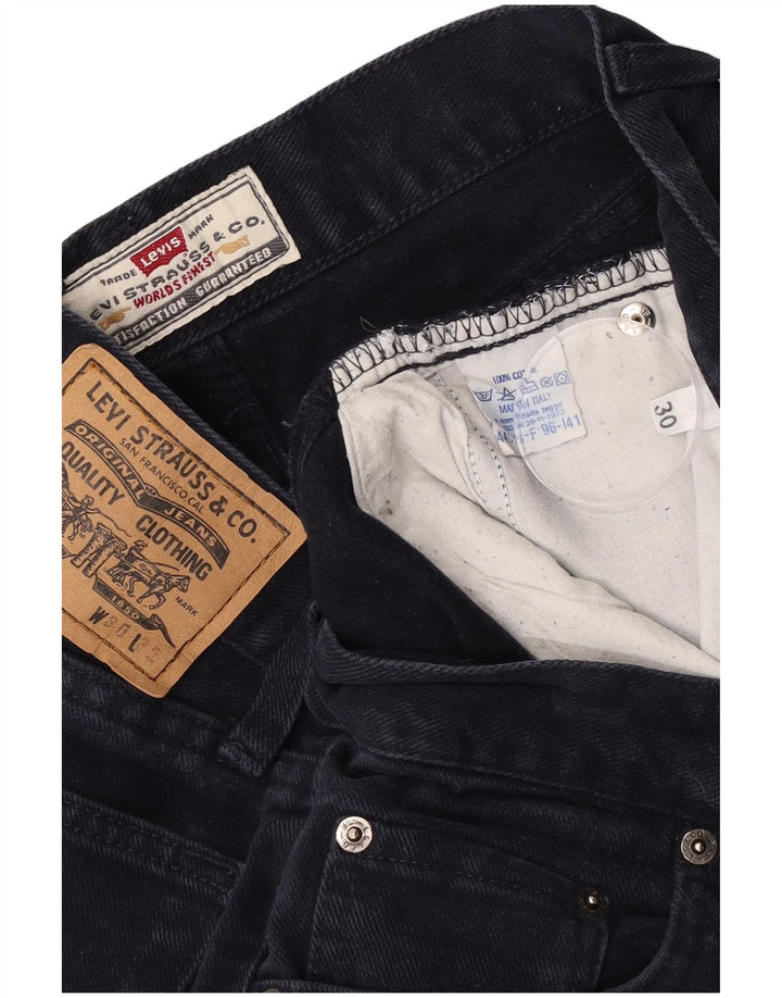 Blugi drepti pentru bărbați Levi's W30 L32 Bumbac bleumarin
