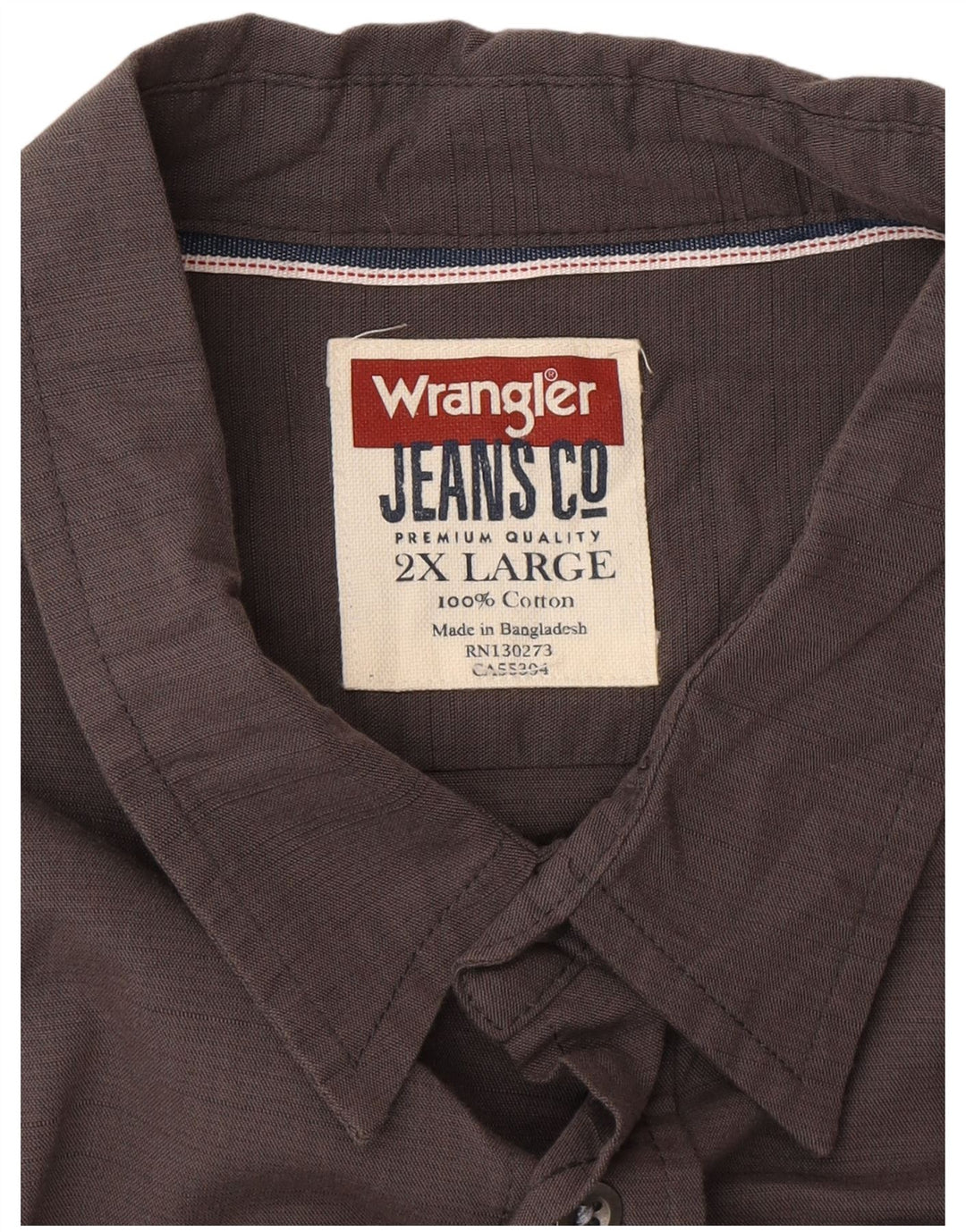 Cămașă pentru bărbați WRANGLER 2XL bumbac gri