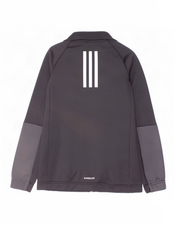 Jachetă de trening Adidas Aeroready pentru băieți 7-8 ani, negru, color block