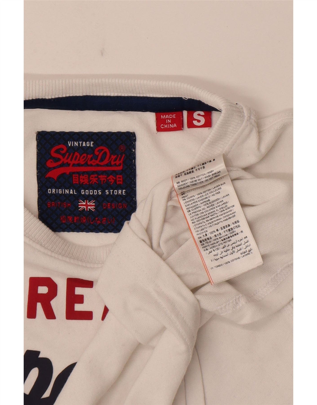 Tricou grafic pentru bărbați Superdry Top mic, alb, bumbac