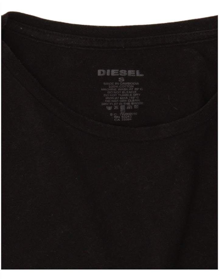 DIESEL Tricou Bărbați Top Mic Negru Bumbac
