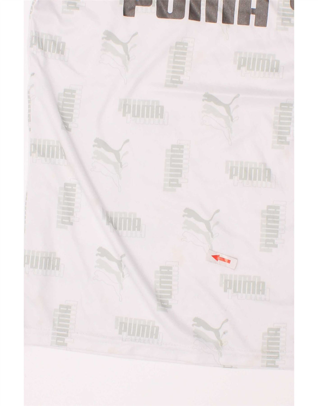 Tricou grafic Puma pentru băieți Top 7-8 ani Poliester alb mic