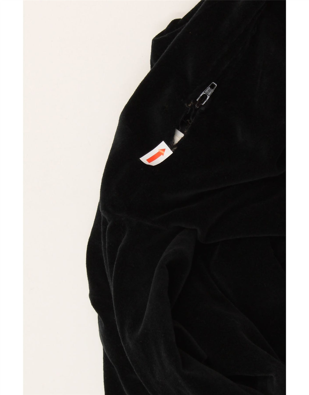 Rochie SISLEY pentru femei din catifea UK 6 XS bumbac negru