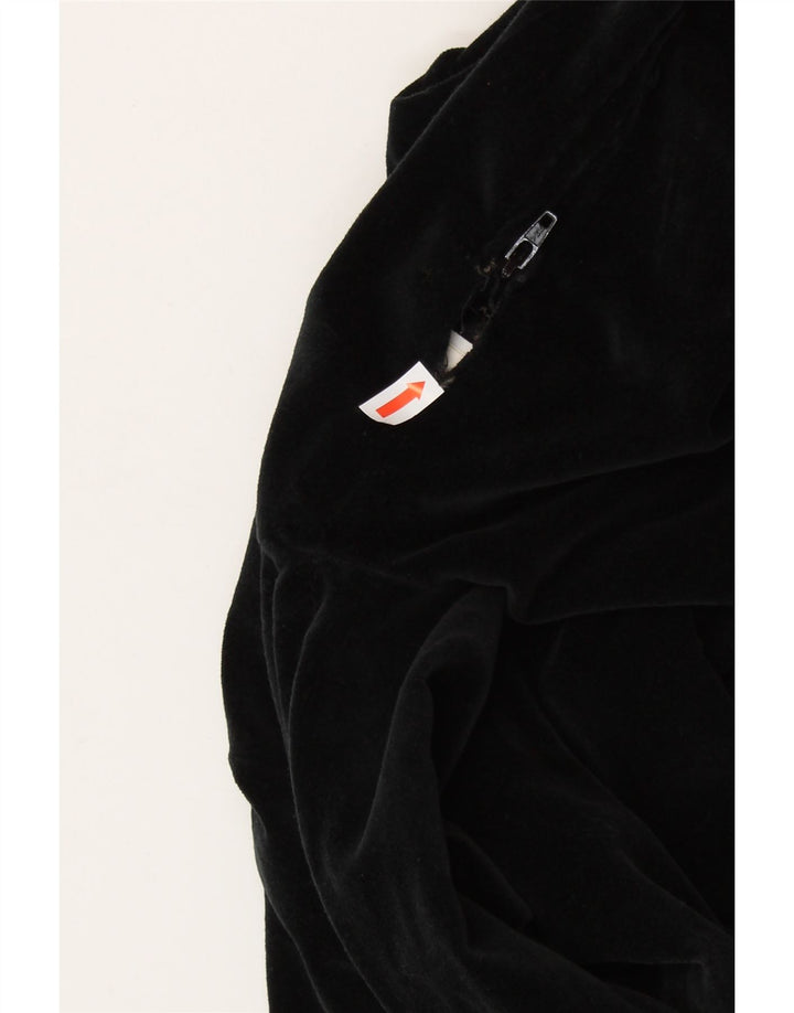 Rochie SISLEY pentru femei din catifea UK 6 XS bumbac negru