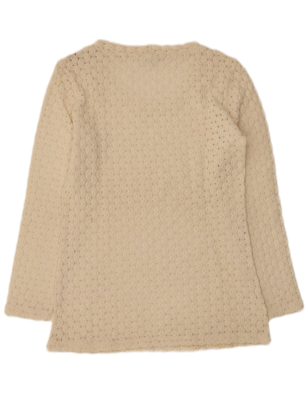 Pulover pentru femei Sisley Relaxed Elegance, cu decolteu în V, UK 12, mediu alb închis