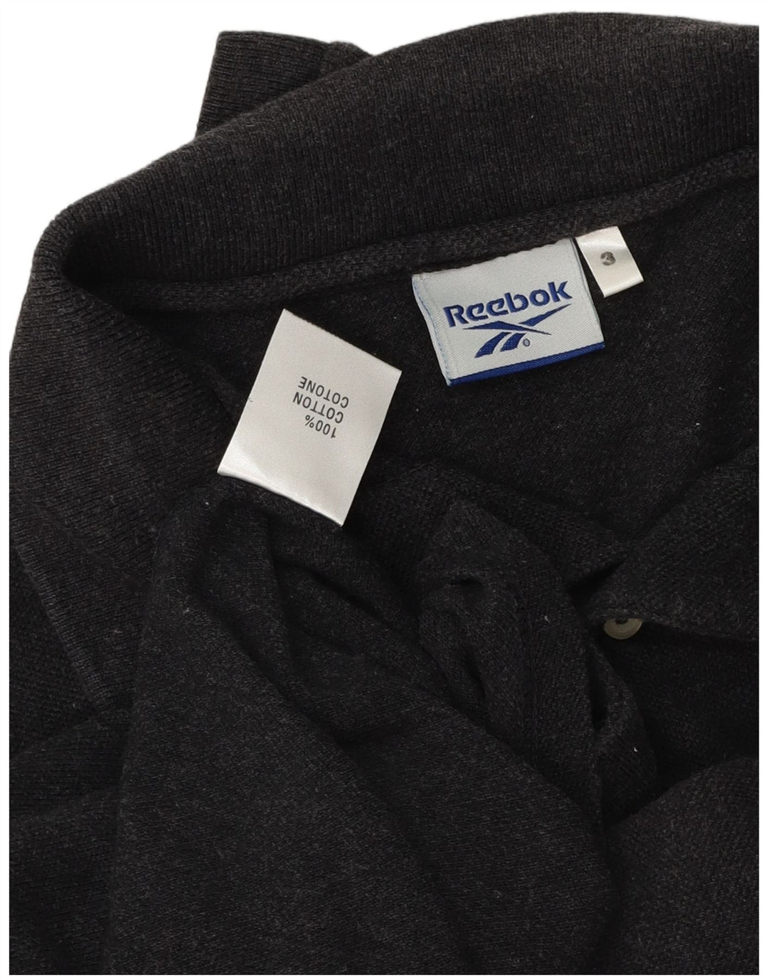Tricou polo Reebok pentru bărbați, mare, gri, bumbac