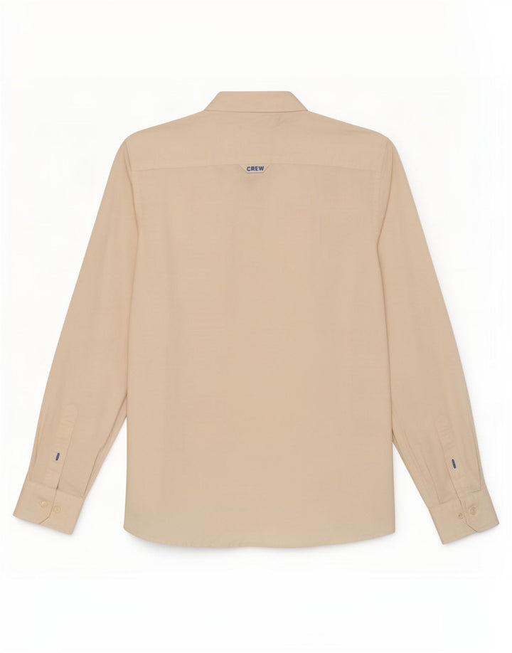 Crew Clothing Cămașă Slim Fit pentru bărbați Bumbac alb mic