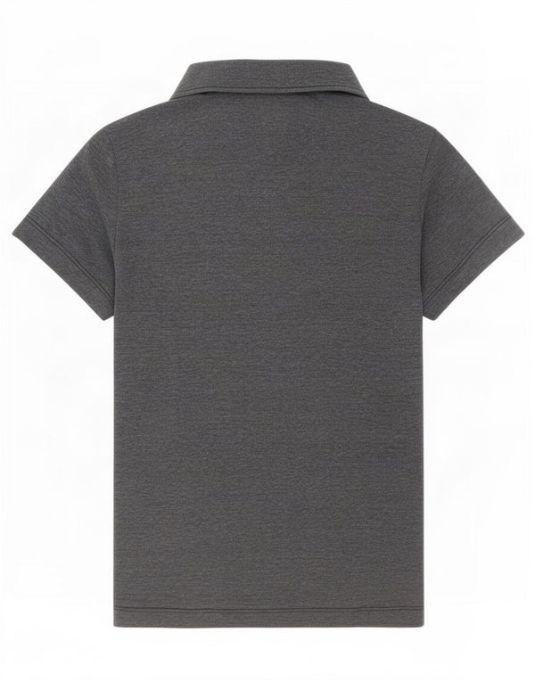 Tricou polo Jack Wolfskin pentru femei Marea Britanie 12/14 Poliester cu pete gri mediu