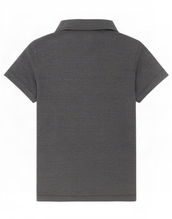 Tricou polo Jack Wolfskin pentru femei Marea Britanie 12/14 Poliester cu pete gri mediu