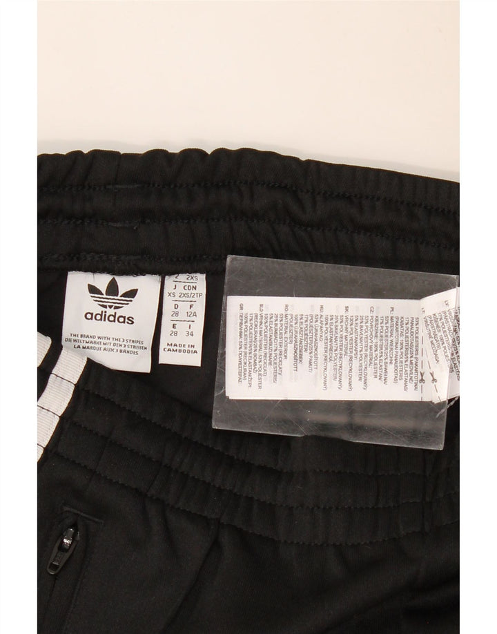 Pantaloni de trening ADIDAS fete 11-12 ani bumbac negru