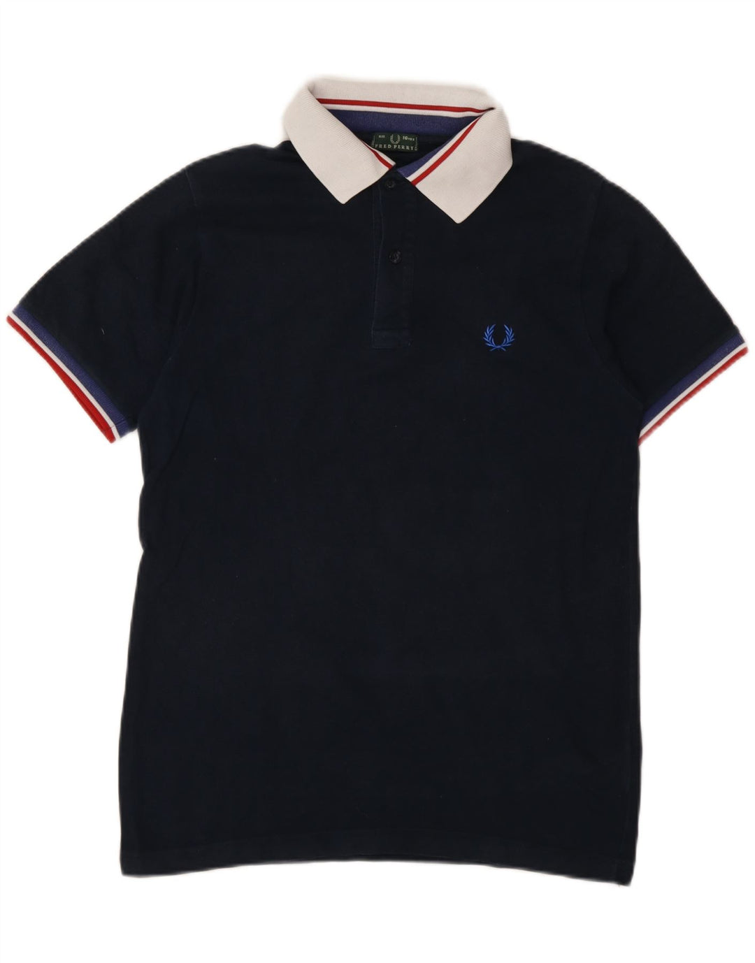 Cămașă polo Fred Perry pentru băieți 15-16 ani, bumbac bleumarin