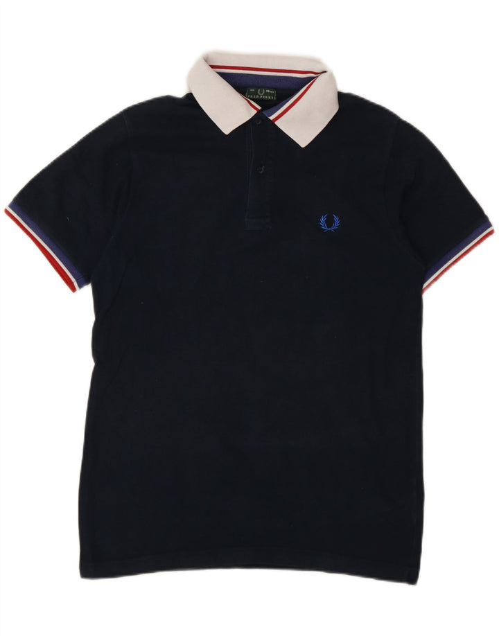 Cămașă polo Fred Perry pentru băieți 15-16 ani, bumbac bleumarin