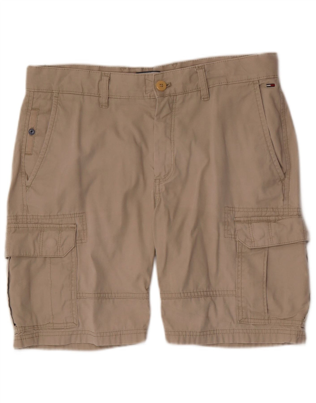 Pantaloni scurți cargo Tommy Hilfiger pentru bărbați W32 bumbac mediu bej