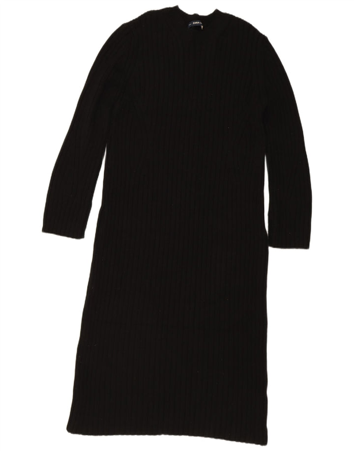 Rochie cu pulover pentru femei Zara UK 14 Medium Black