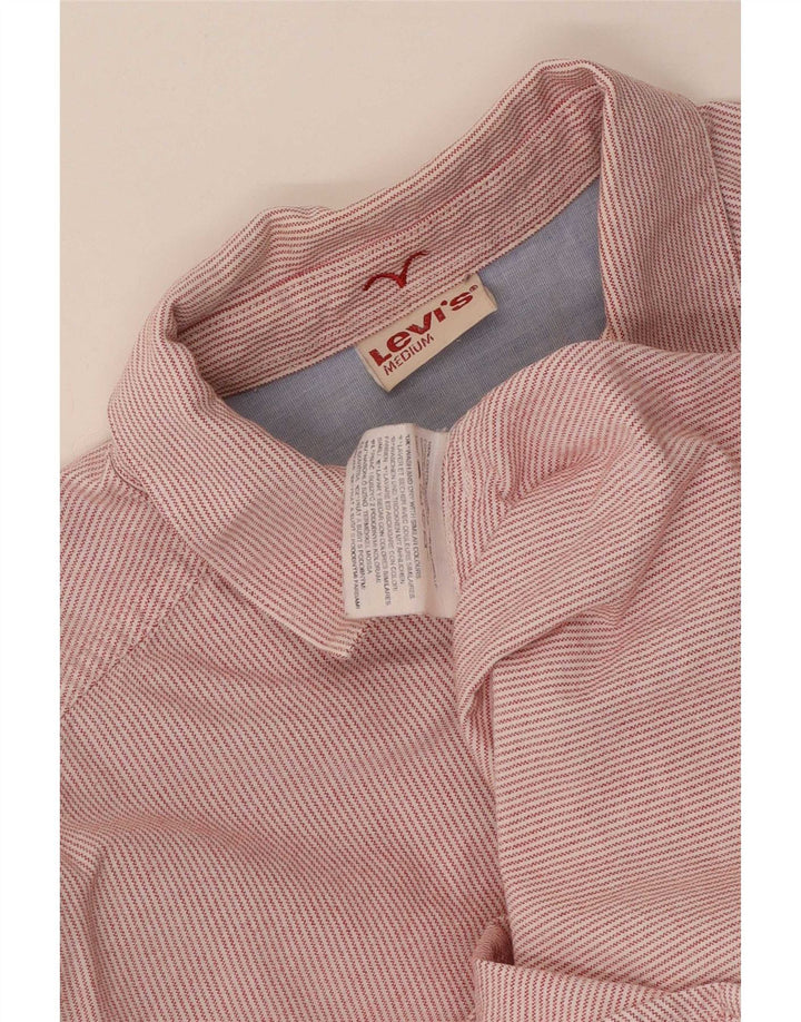 Cămașă Levi's pentru bărbați, bumbac cu dungi roșii medii
